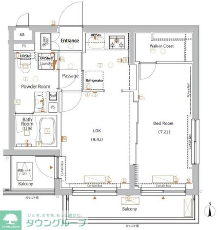 XEBEC八幡山の物件間取画像